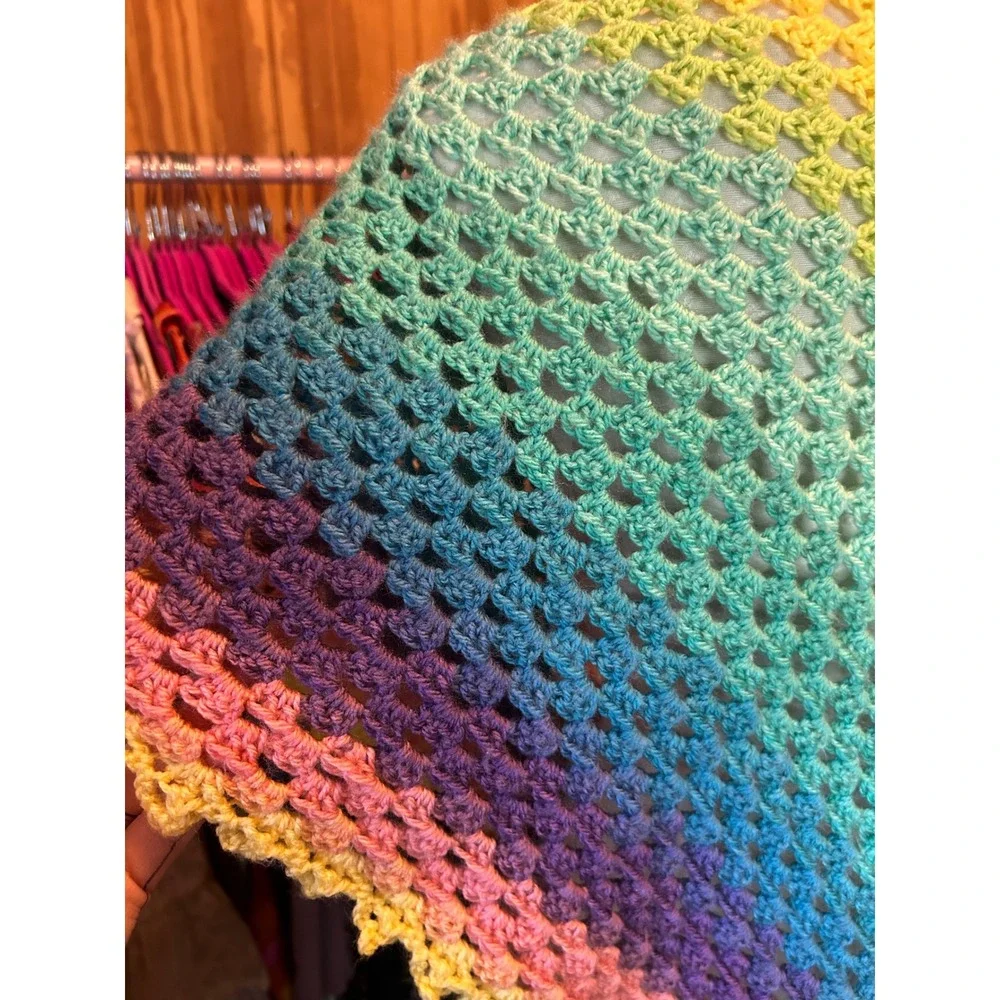 Handmade crochet shawl